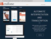 Tablet Screenshot of lexifone.com